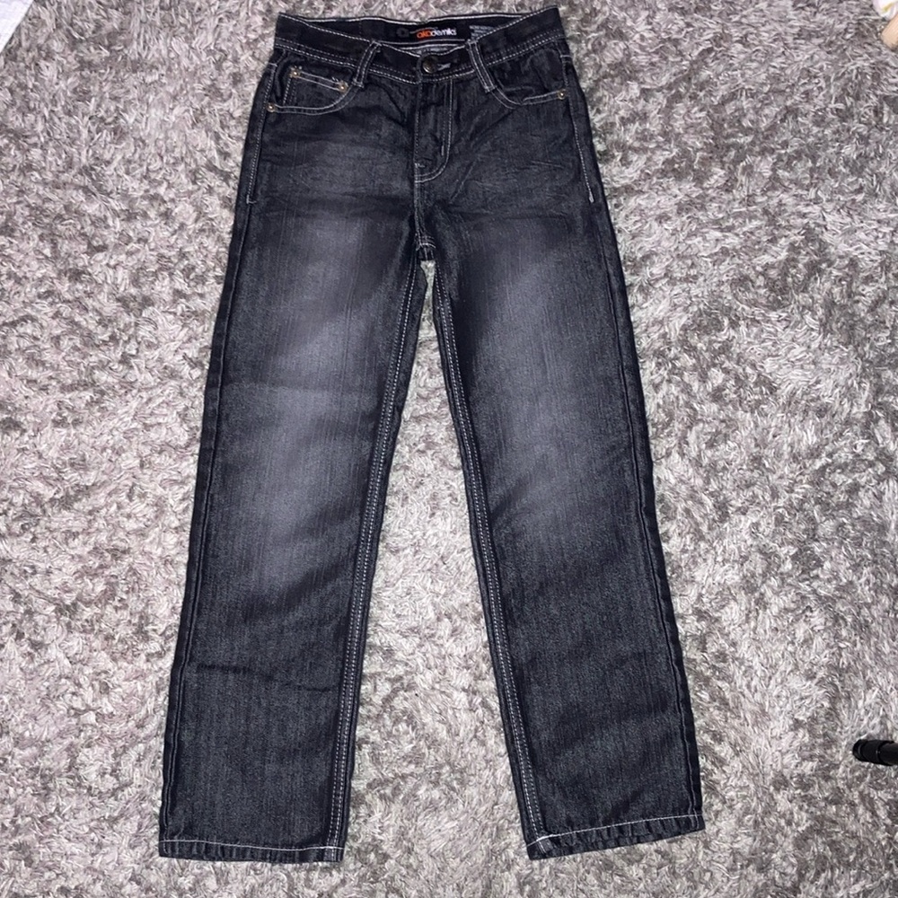 Boys 10 Akademiks black jeans lot # 0100964 akmks
